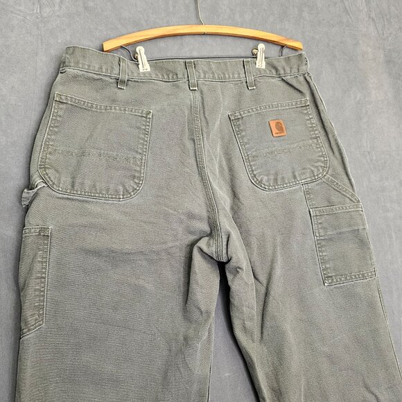 Carhartt B11 MOS Dungaree Fit Work Pants Men’s 38"x31" Moss Green  A3-28 - Picture 4 of 5
